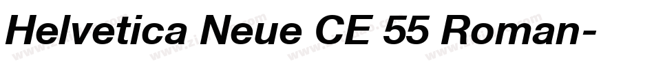 Helvetica Neue CE 55 Roman字体转换